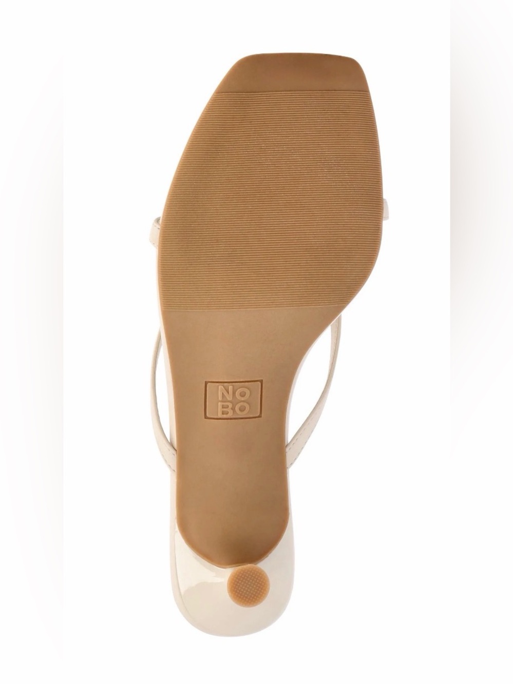 No Boundaries Kitten Heel Sandals Women’s Size 10 Bone White Slip On NIB - Picture 10 of 10